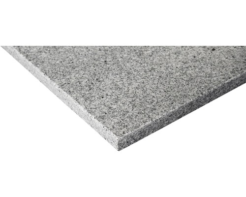 Marche FLAIRSTONE Iceland white gris 1 côté long poncé et chanfreiné 115 x 35 cm