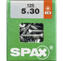 Boîte Spax avec 125 vis universelles, 5x30 millimètres, T20