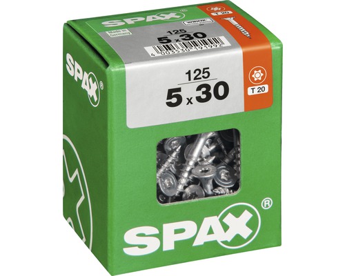 Paquet de vis Spax 5 x 30 millimètres
