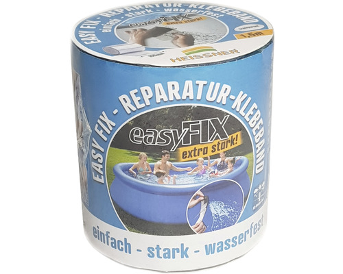 Poolflicken Reparatur-Klebeband für Pool 150 x 10 cm transparent Heissner Easy Fix Reparatur Klebeband Rolle, 1,5 Meter