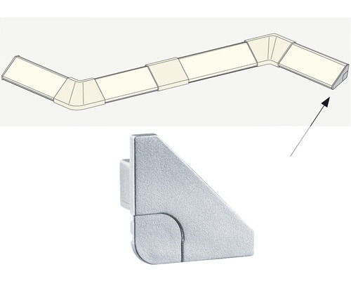Kabelkanal-Eckstück aus Metall