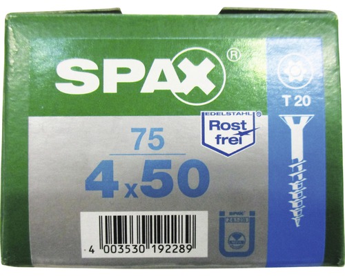Packung Spax Schrauben 4,5 x 50 Millimeter