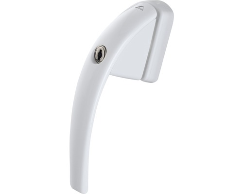 Poignée de fenêtre ARON RotoSwing verrouillable blanc adaptée pour Novum/Passiv Poignée de fenêtre avec serrure