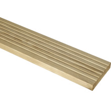 Lame de terrasse rainurée en bois