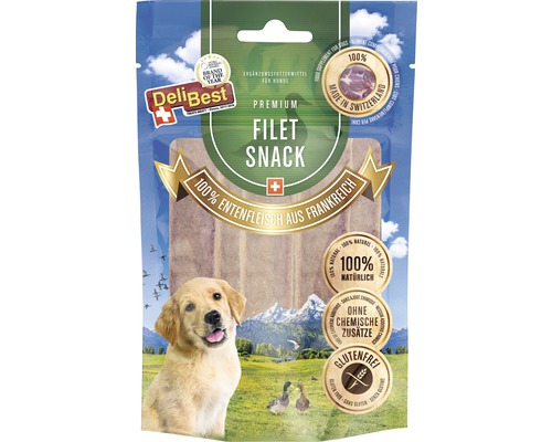 Friandises pour chiens DeliBest Filet Snack Vviande de canard 90 g