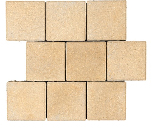 Pavé carré Caravel mélange beige 16 x 16 x 6 cm