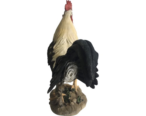 Figurine de jardin coq en pierre