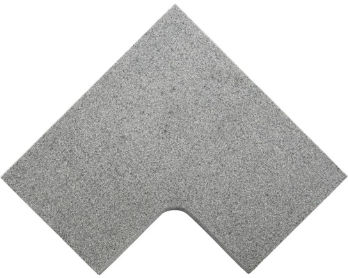 Bordure de piscine FLAIRSTONE Phönix gris pièce d'angle intérieure arrondie 60 x 35 / 60 x 35 x 3 cm-0