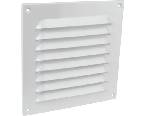 Grille extérieure Rotheigner alu pour raccord rond DN 125 mm avec moustiquaire Grille d''aération carrée en plastique