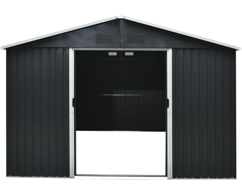 Metall Gerätehaus mit Schiebetüren