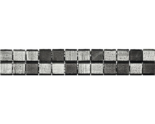 Bordure GL-510004, argent-noir, 29,8x4,8 cm