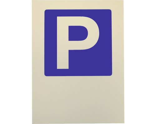 Plaque d'avertissement Parking 194x260 mm