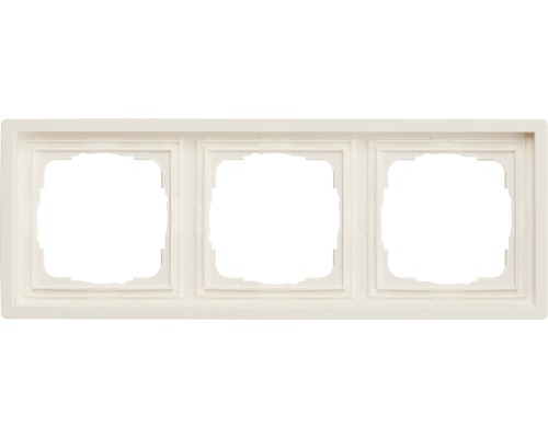 Plaque triple interrupteur encadrement Gira Interrupteur plat blanc pur brillant Cadre triple pour interrupteurs