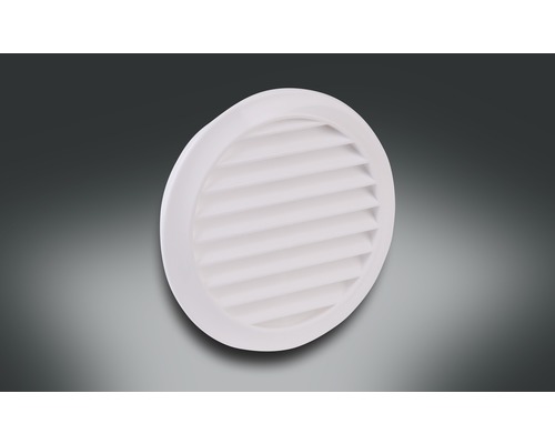 Aération murale Rotheigner avec moustiquaire plastique blanc DN 100 mm