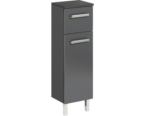 Meuble bas Pelipal Mainz largeur 25 cm anthracite démonté Meuble bas Pelipal Mainz largeur 25 cm anthracite démonté