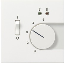 Gros plan d''un thermostat de radiateur avec bouton rotatif et interrupteur
