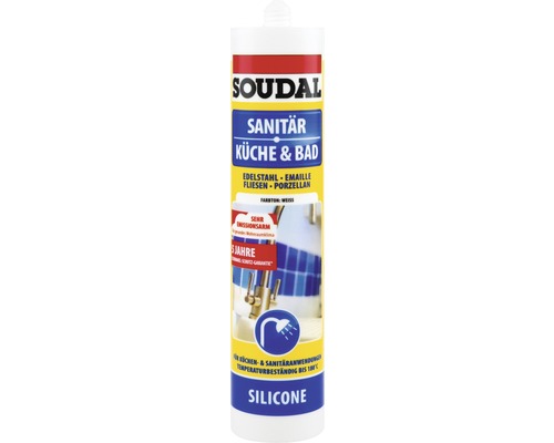 Soudal Silicone Sanitaire pour cuisine et salle de bain