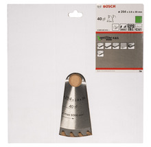 Kreissägeblatt Bosch Optiline Wood 254x30x2,8 mm, Z40