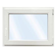 Fenêtre en PVC RC2 verre de sécurité trempé ARON Basic blanc 1150x900 mm tirant droit-thumb-1