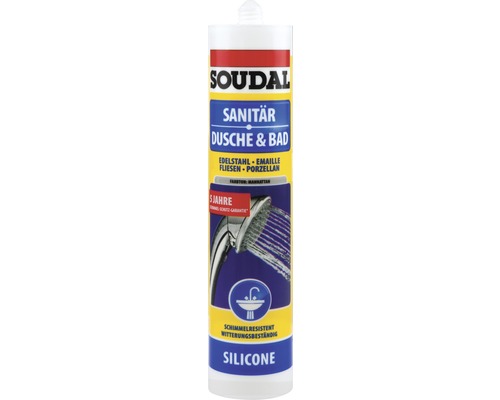 Cartouche de silicone Soudal Sanitaire Douche et Baignoire