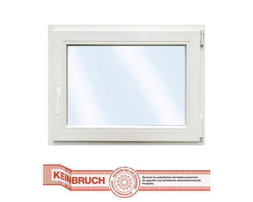 Kunststofffenster 1-flg. RC2 VSG ARON Basic weiß 900x700 mm DIN Rechts-0