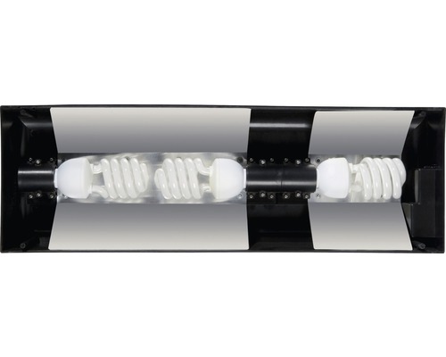Luminaire à cadre noir avec plusieurs lampes à économie d''énergie