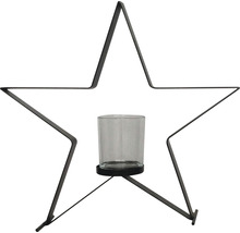 Sternförmiger Kerzenhalter mit Glaswindlicht