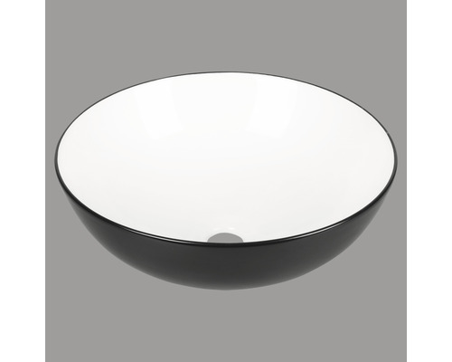 Waschbecken aus Keramik mit rundem Design