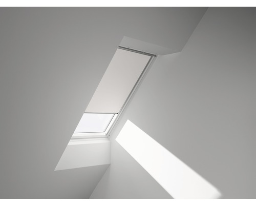 VELUX Verdunkelungsrollo uni weiß manuell Rahmen aluminium DKL Y21 1025S