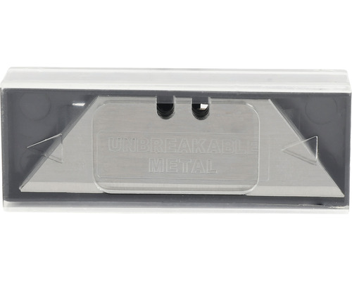 Boîte de lames trapézoïdales en métal incassable