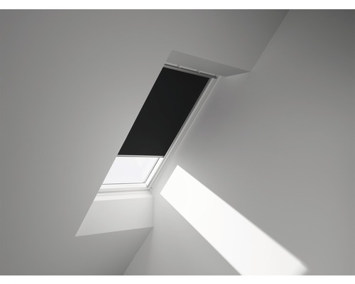 Store occultant VELUX uni noir à commande manuelle cadre aluminium DKL Y65 3009S