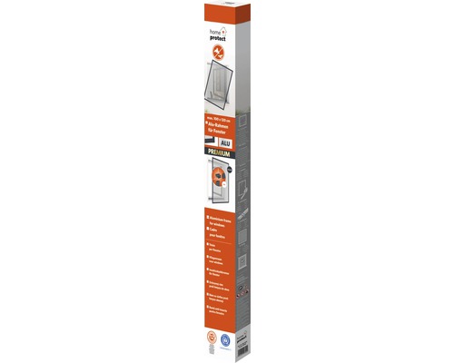 Verpackung einer Home Protect Fliegengittertür mit Aluminiumrahmen für Fenster