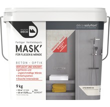 Enduit d'habillage coloré Maison Deco MASK' à effets pour carrelage blanc pierre 9 kg-thumb-0