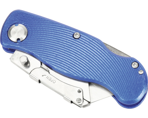 Couteau à tapis bleu avec magasin de lames