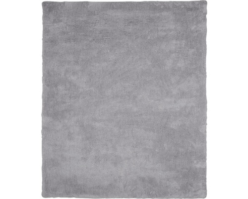 Tapis Shaggy Wellness argent 80x150 cm