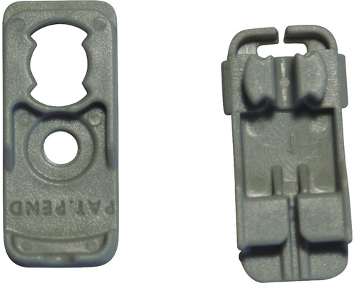 Cosse de serrage + support pour store plissé sur mesure BASIC gris