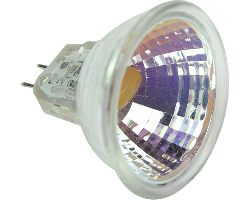 LED Reflektorlampe dimmbar MR11 GU4/1,5W 90 lm 2700 K warmweiß COB Spot klar/silber