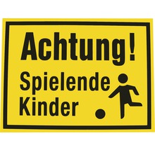 Panneau d''avertissement Attention enfants qui jouent