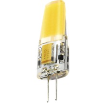 Ampoule à broche LED COB Chip à intensité lumineuse variable G4/2,5W 240 lm 3000 K blanc chaud lot de 1 transparent/argent-thumb-0