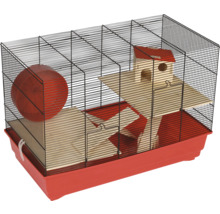 Cage pour hamster avec roue, maison et plateformes
