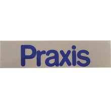 Plaque de porte pratique 160x40 mm