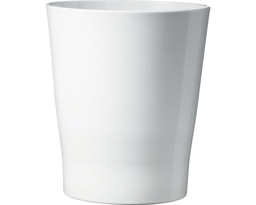 Pot de fleurs blanc en céramique