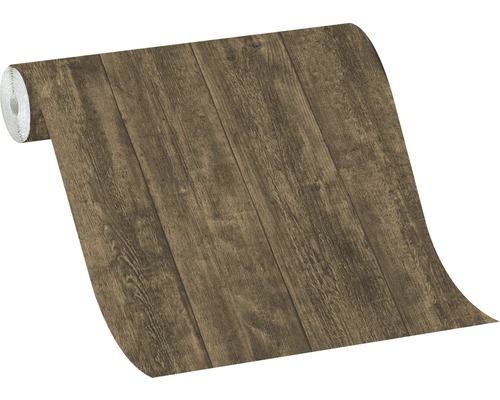 Rouleau de papier peint avec motif de planches de bois