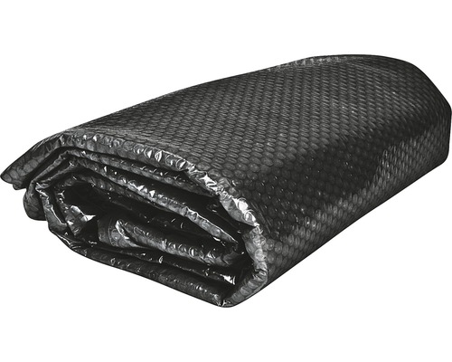 Bâche d'isolation thermique pour piscine Ø 366 cm noir Bâche solaire de piscine enroulée pour chauffer l''eau de la piscine