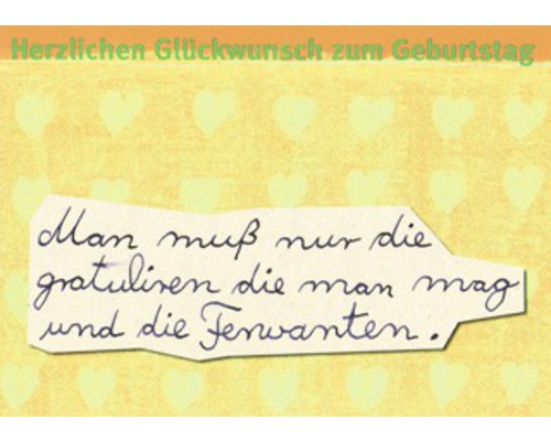 Carte postale Herzlichen Glückwunsch zum Geburtstag 14,8x10,5 cm