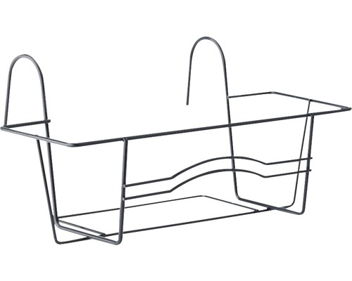 Support pour balconnière Elho L 40 cm plastique anthracite Support de jardinière en métal