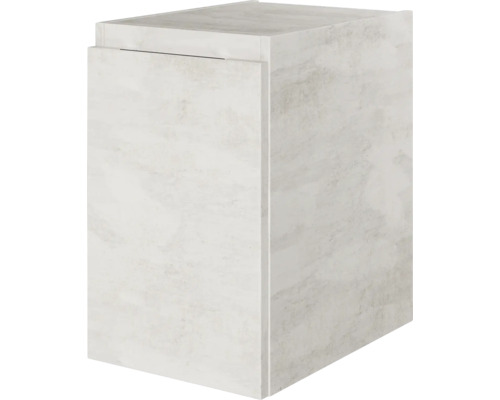 Meuble bas pelipal Xpressline 4035 largeur 30 cm gris avec poignée intégrée Meuble sous-lavabo avec une porte