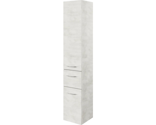 Armoire haute pelipal Xpressline 4035 largeur 30 cm gris clair avec poignée Armoire haute avec trois tiroirs pour la salle de bain