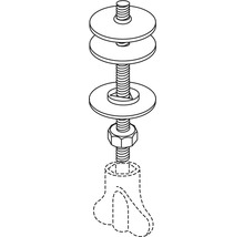 Charnière Pressalit acier inoxydable BZ5999-thumb-0