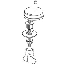 Kit de fixation pour couvercle de WC